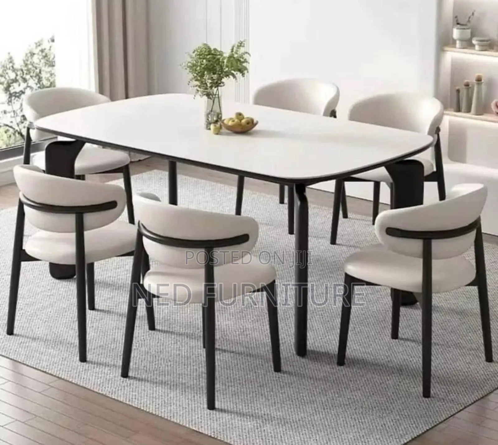Quality Straight Leg Dining By 6 Seaters