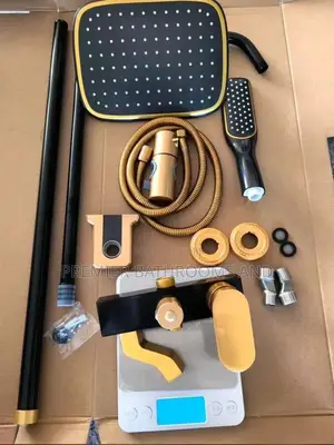 Complete Black and Gold Shower