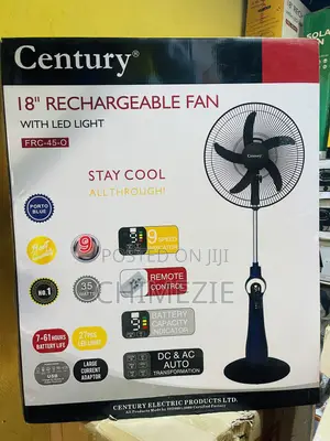 Century 18-Inch Rechargeable Fan, Model FRC-45-O