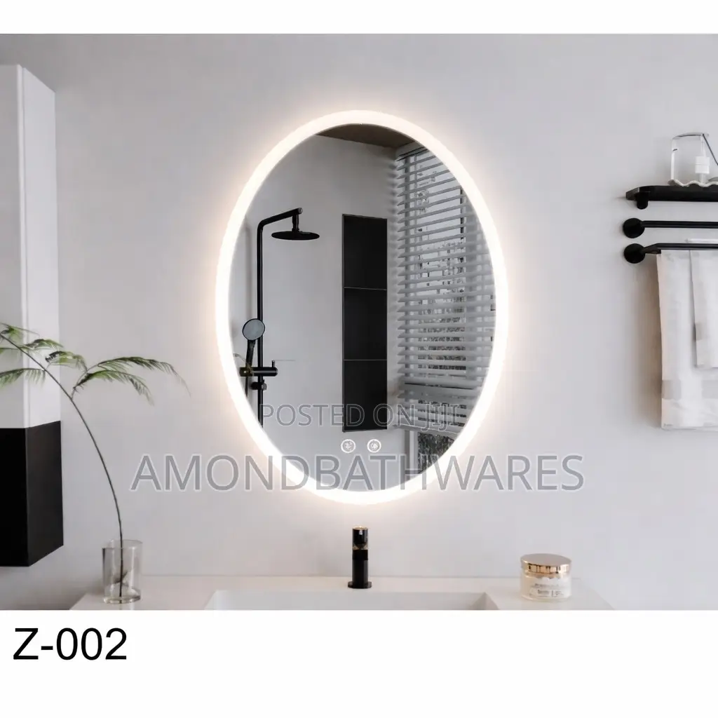 Oval 3d Led Mirror