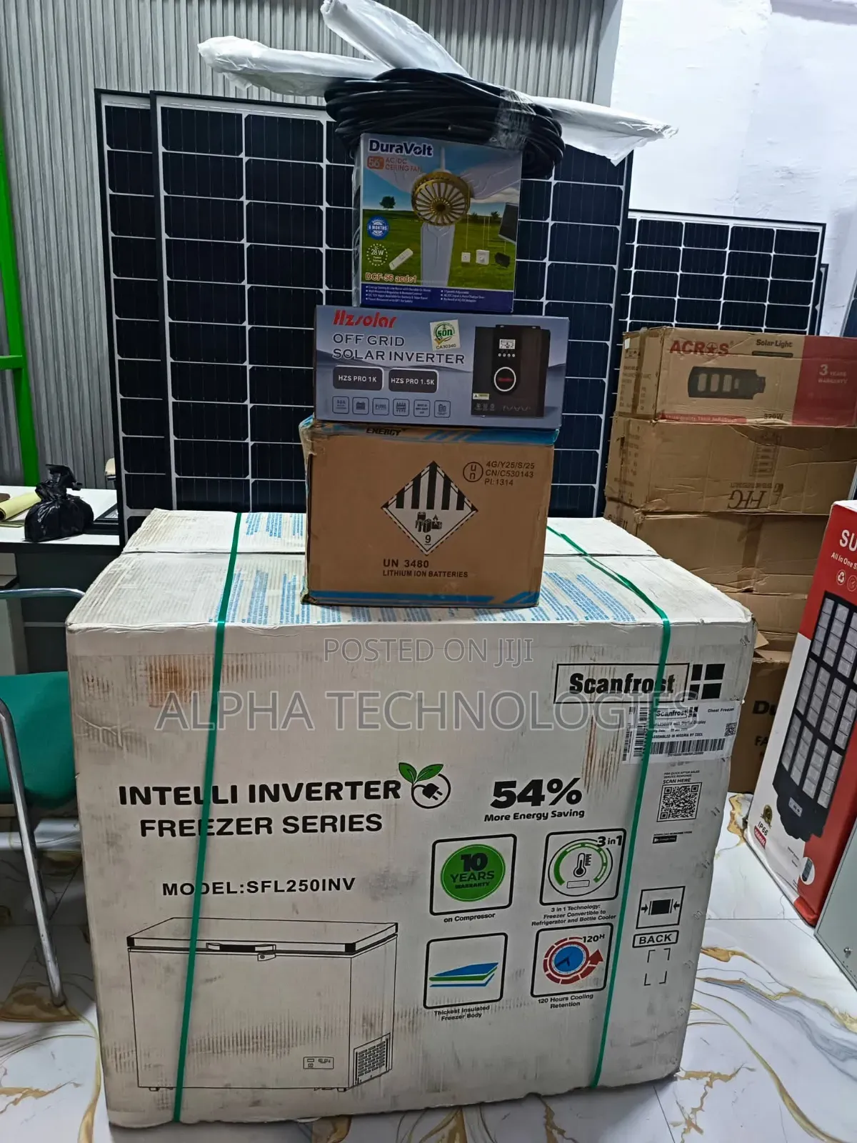 250litres Chest Freezer With Lithium Battery Package