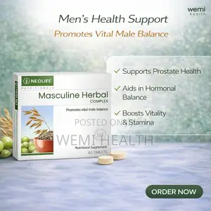 Masculine Herbal Complex - 60 Tablets Men Energy and Physical Vitality