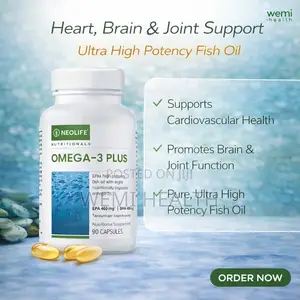 Omega-3 Plus - 90 Capsules (Single) for Brain, Joints and Healthy Eyes