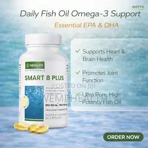Smart 8 Plus - 60 Capsules for Brain Function in Adult and Children