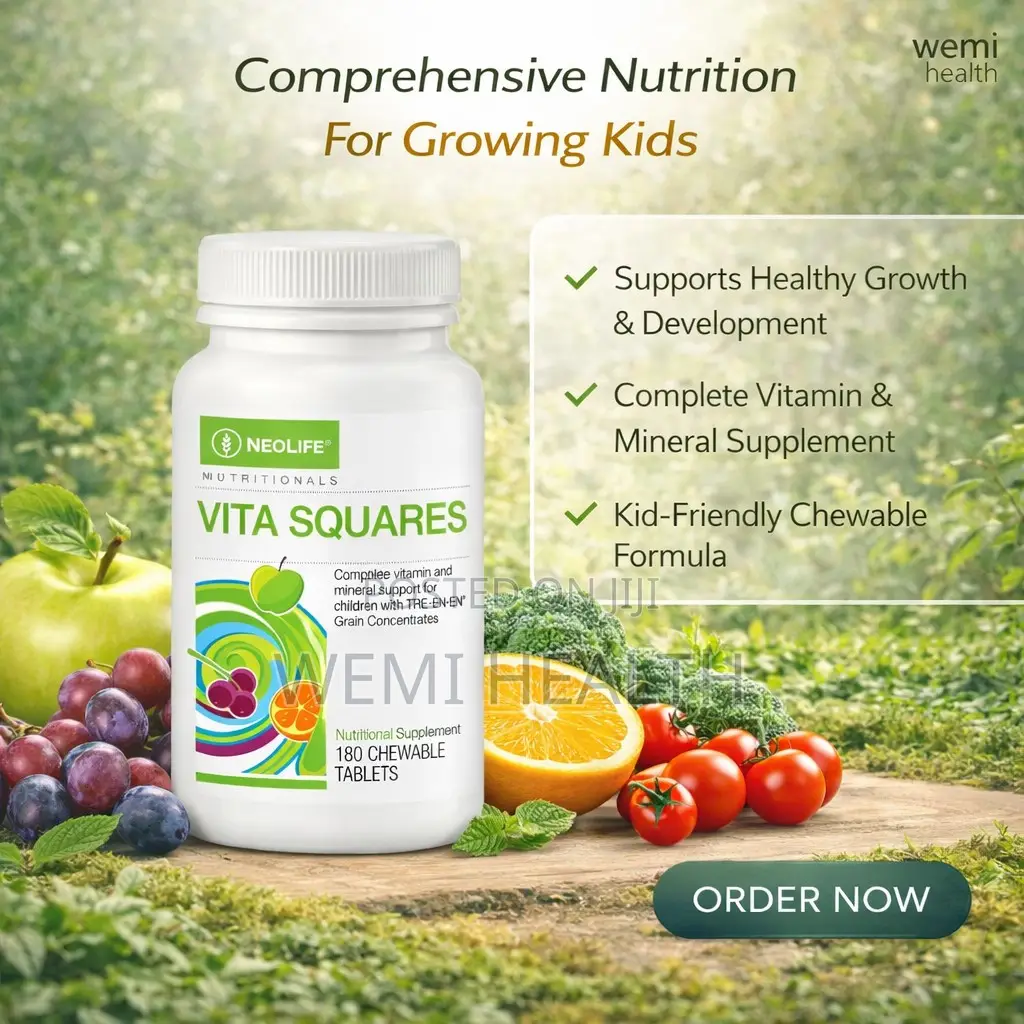 Vita Squares - 180 Tablets (Single) Chewable Antioxidant for Children.