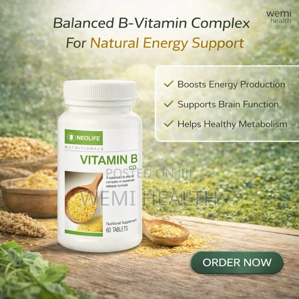 Vitamin B Complex Sustained Release - 60 Tablets for Metabolism
