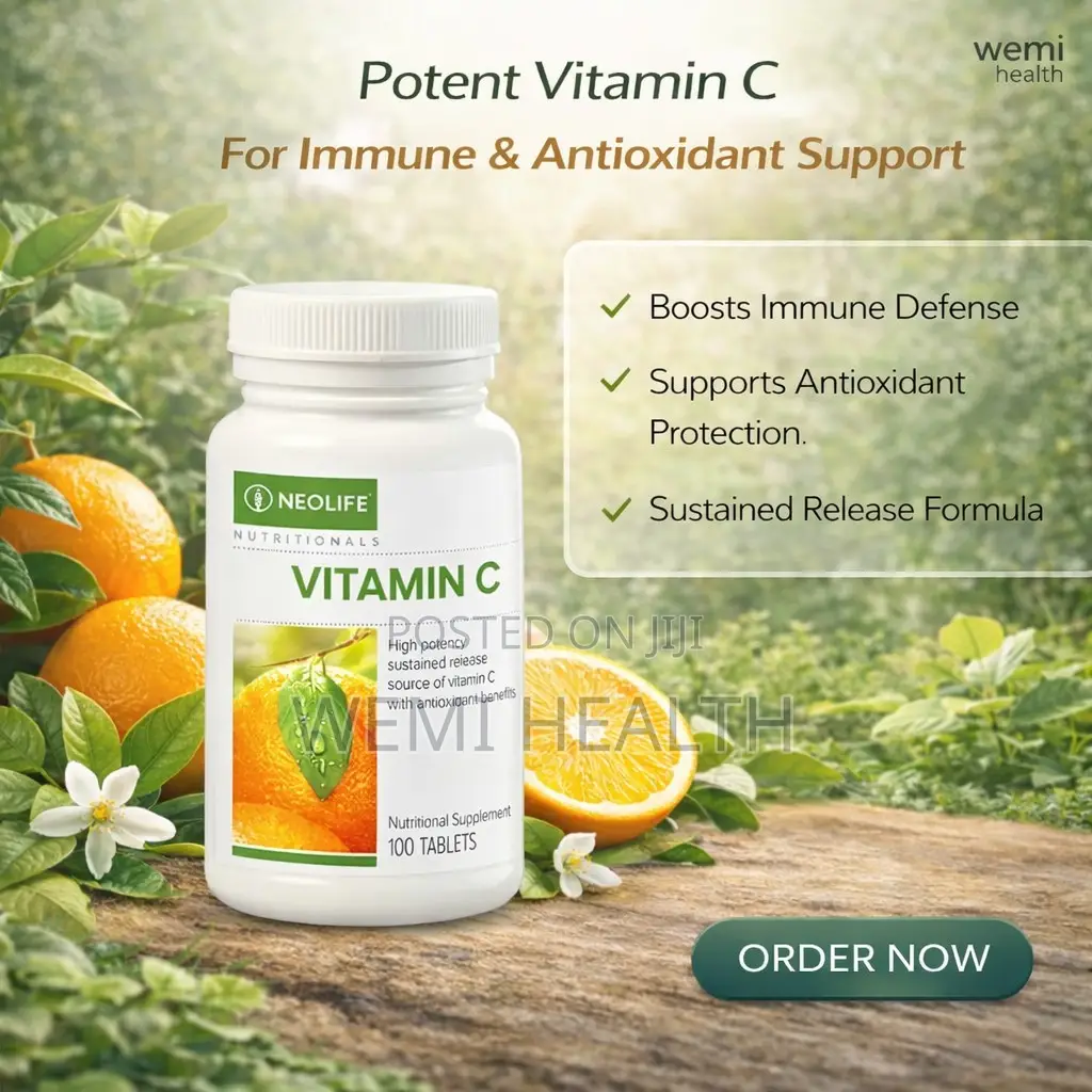Vitamin C Sustained Release - 100 Tablets (Single) for Immune System