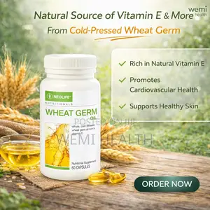 Wheat Germ Oil - 60 Capsules (Single) Powerful Antioxidant