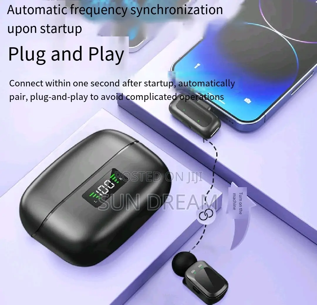 Professional Mini Lapel Microphone Video Recording Wireless Microphone