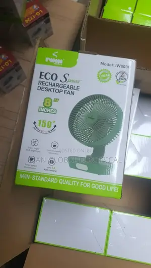 Eco Rechargeable Desktop Fan