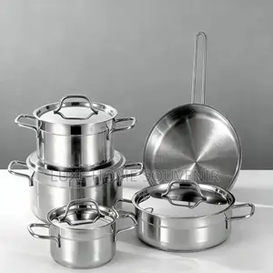 9pcs Stainless Steel Cooking Pot
