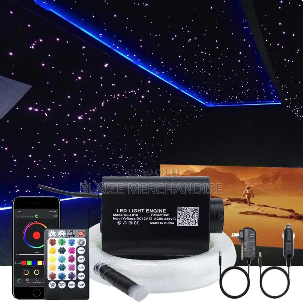 Fiber Optic Star Ceiling Light Kit RGBW