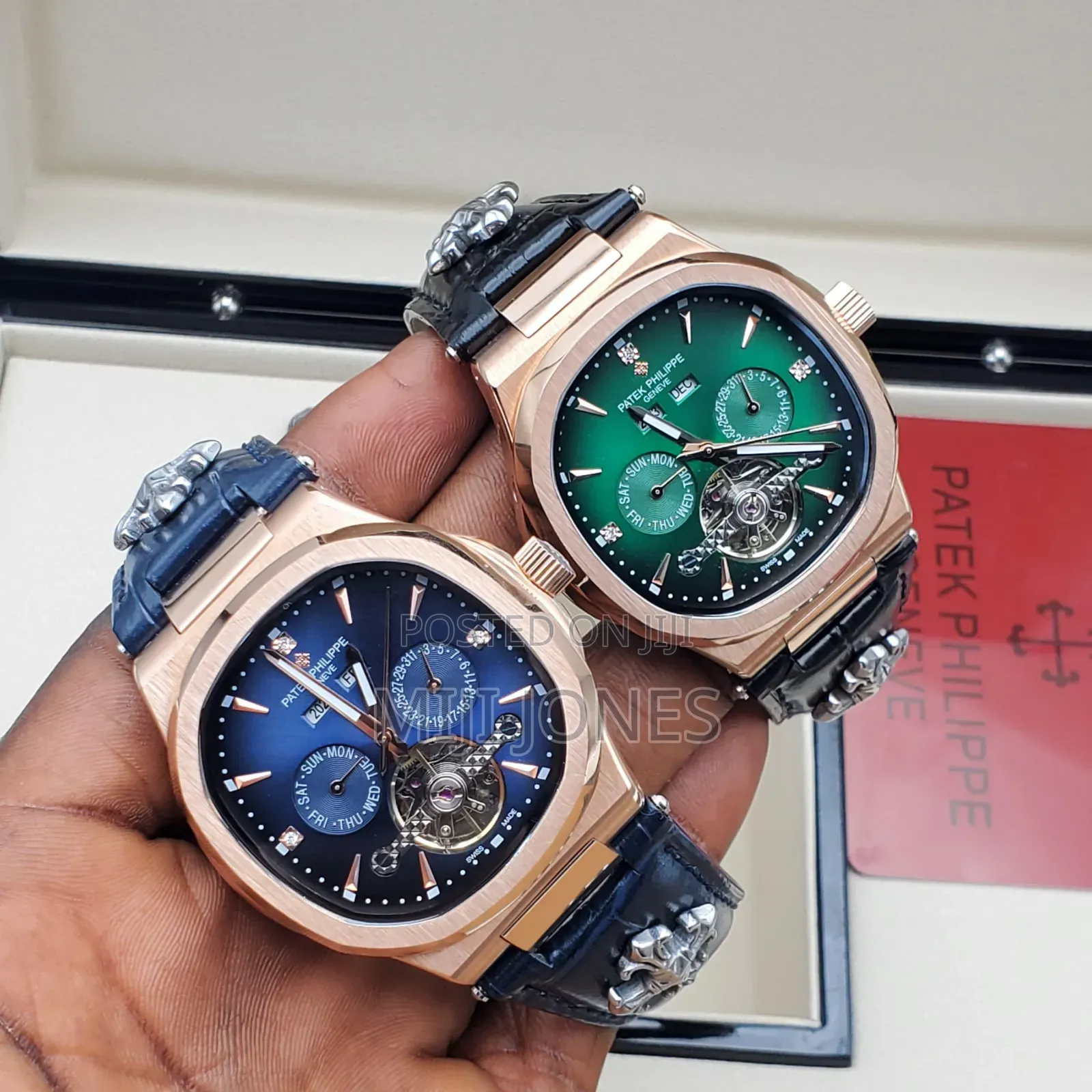 . *Luxury Replica Patek Philippe Automatic Leather Watch For Men*
