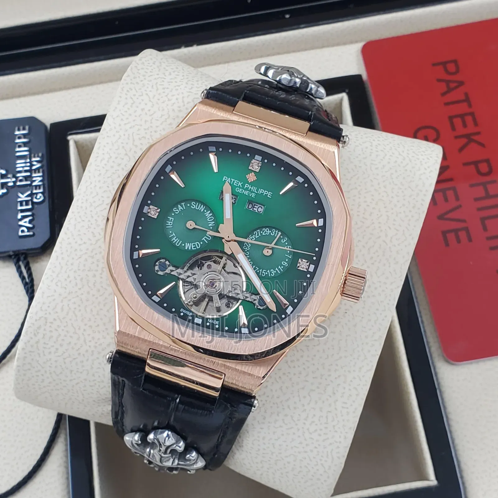 . *Luxury Replica Patek Philippe Automatic Leather Watch For Men*