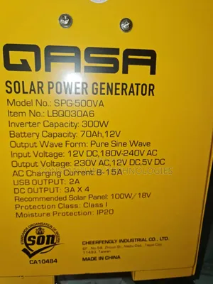 Qasa Solar Power Generator