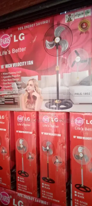 18 Inches Lg Standing Fan Red