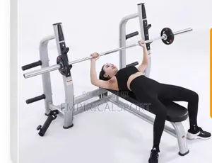 Weight Bench and 30kg Olympic Plate and Barbell