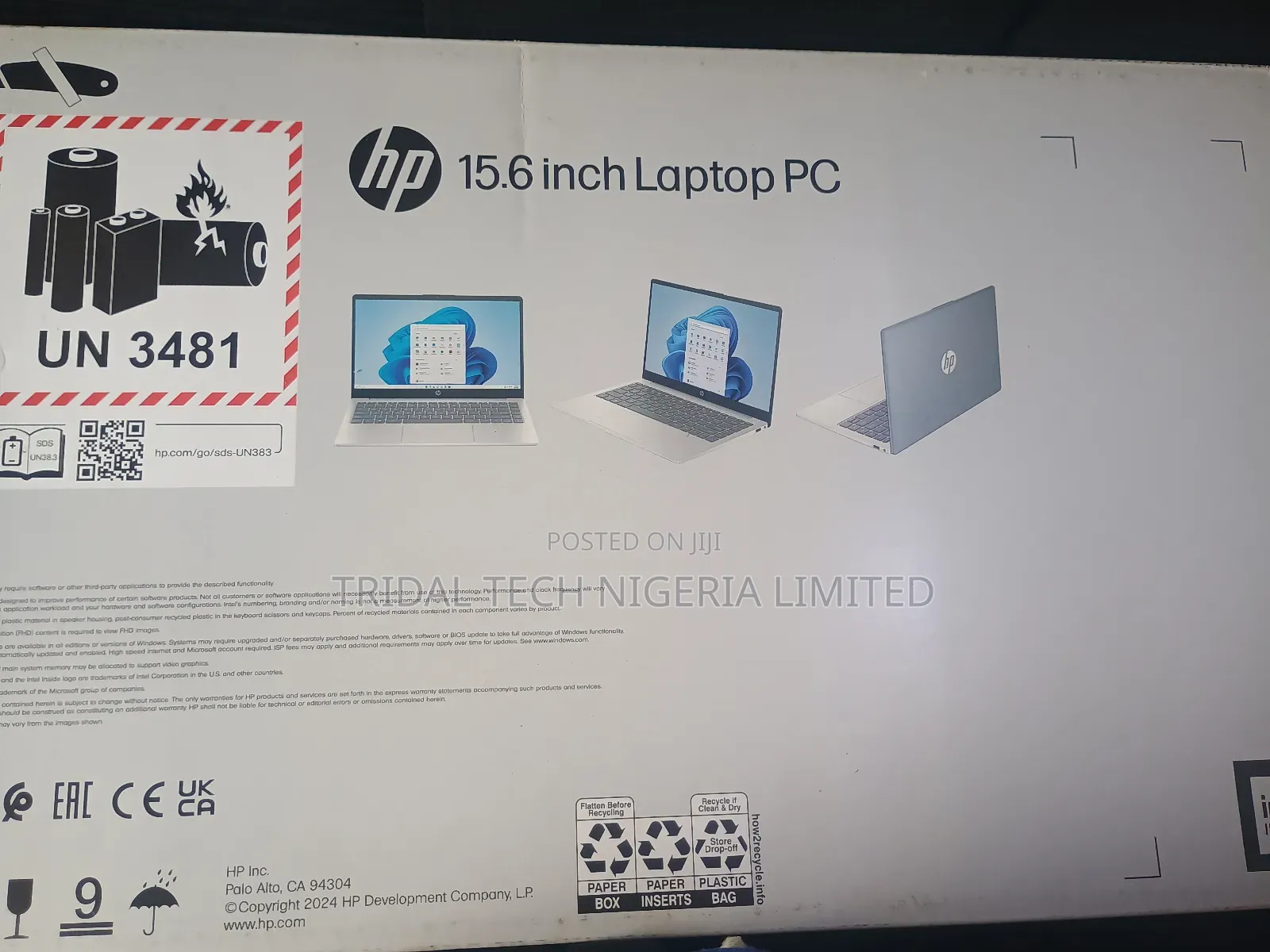 New Laptop HP 15 8GB Intel Core i3 SSD 256GB