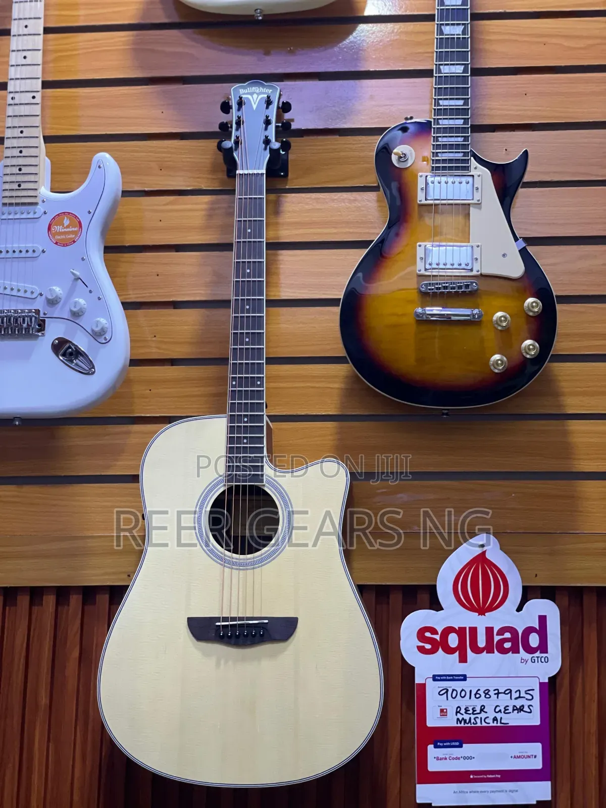 Bullfighter D-4116 Semi Electro Acoustic Guitar