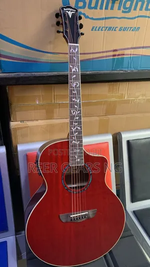 Red Bullfighter Semi and Electro Acoustic Guitar