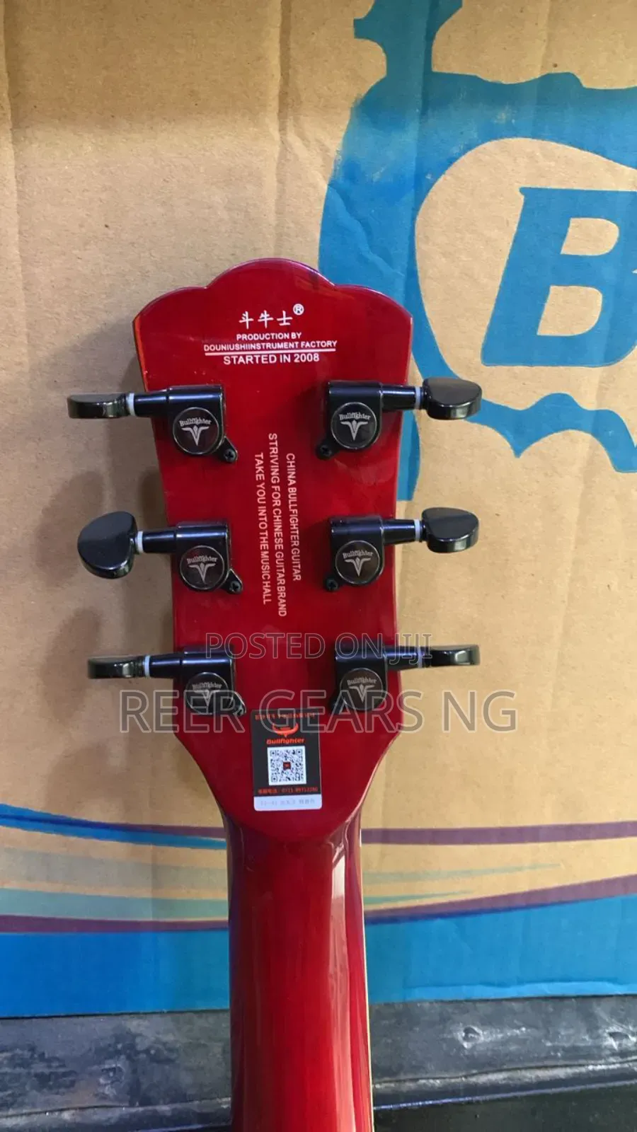 Red Bullfighter Semi and Electro Acoustic Guitar