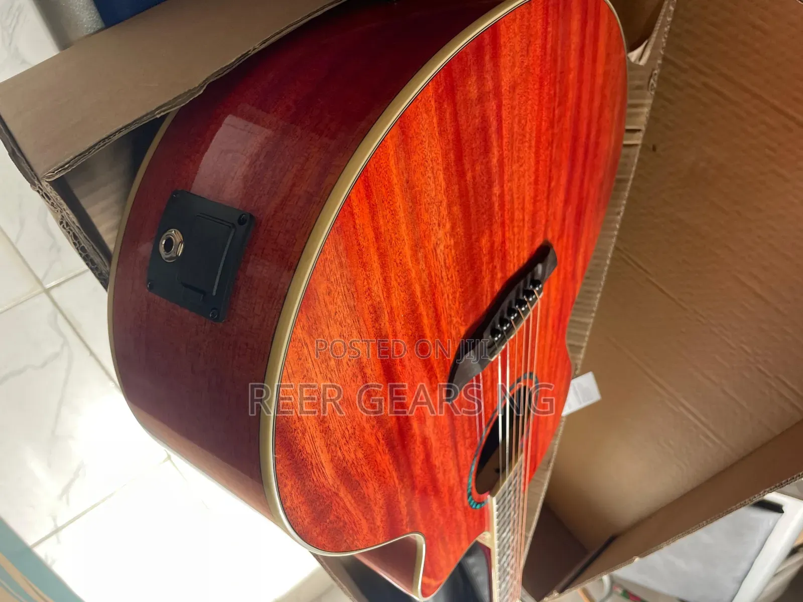 Red Bullfighter Semi and Electro Acoustic Guitar