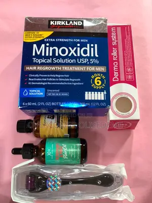 Original Kirkland Minoxidil + Dermaroller + 2hair Growth Oil