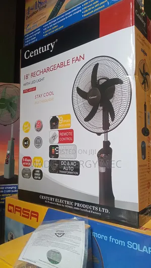 Solar Rechargeable Fan 18inches Century Ac/Dc