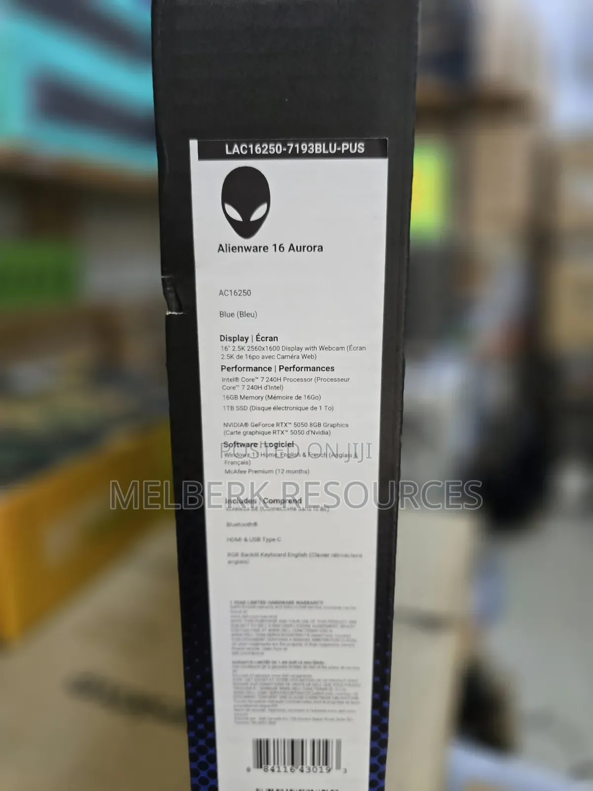 New Laptop Alienware 16 Aurora 16GB Intel Core 7 SSD 1T