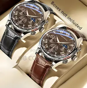 Obc Signature Men’S Luxury Leather Watch