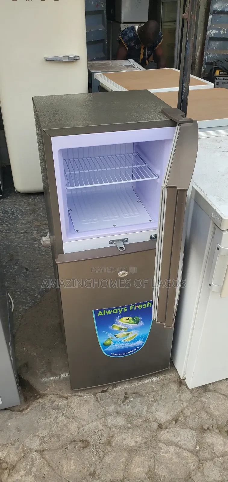 Lg Double Door Refrigerator Top Freezer, Tested Working Perfectly Ok