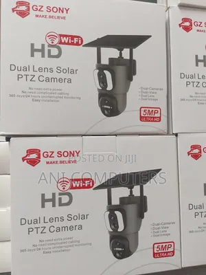 Gz Sony Wifi Hd Ubox Dual Lens Solar PTZ Camera 5mp