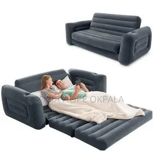 Intex Chair Size Inflatable 2 in 1 Sofa and Bed With Electric Pump