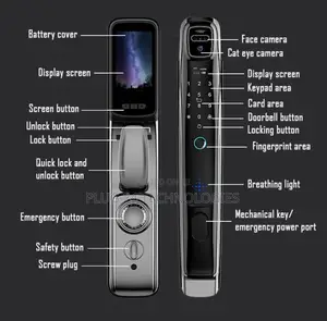 Mos-R10pro | 3d Facial Tuya Biometric Door Lock
