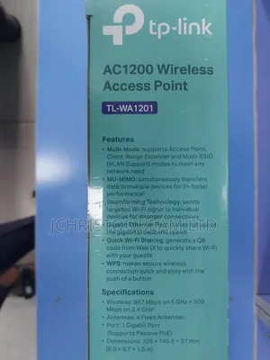 Tplink Ac1200 Wireless Access Point.