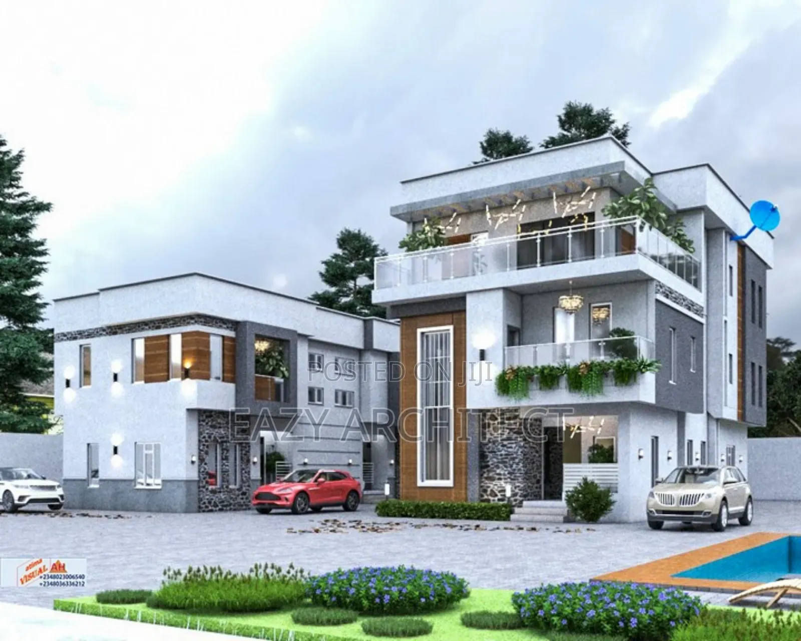 Architectural Design, Architect and Construction Drawing