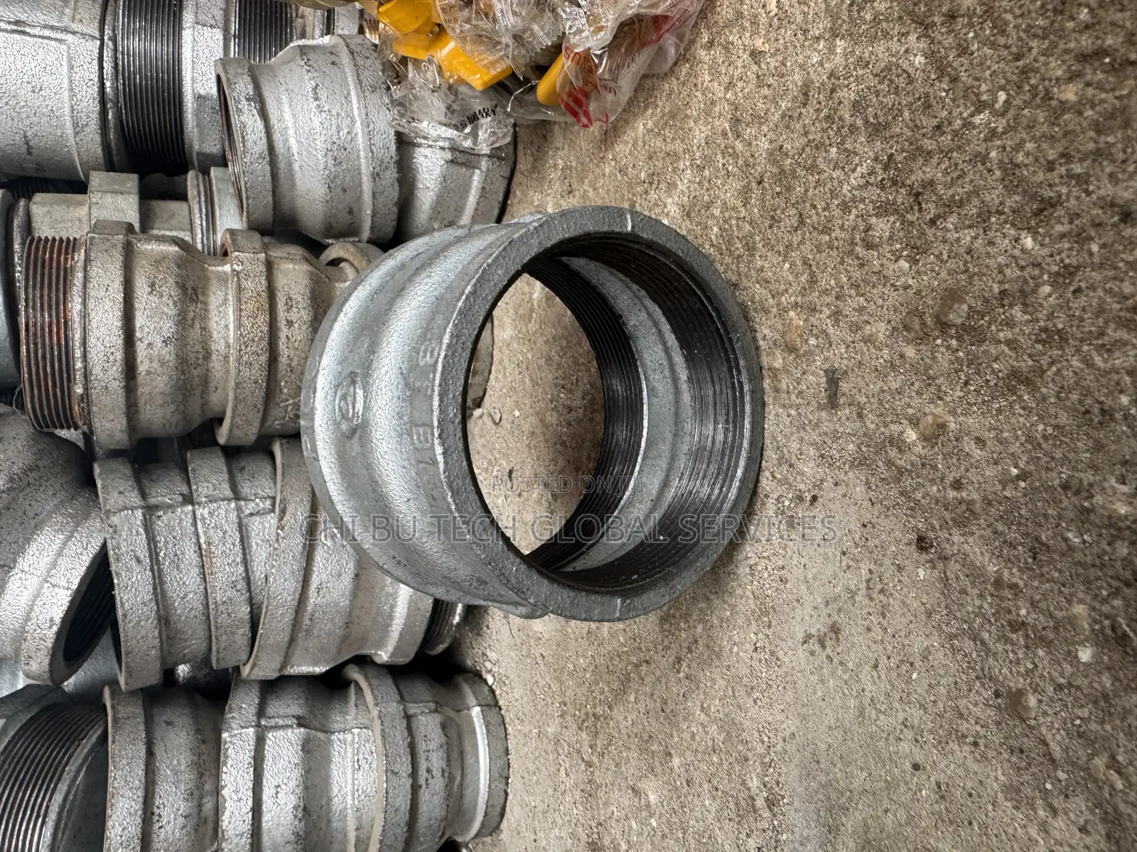 4 by 3 Galvanized Malleable Iron Pipe Fitting