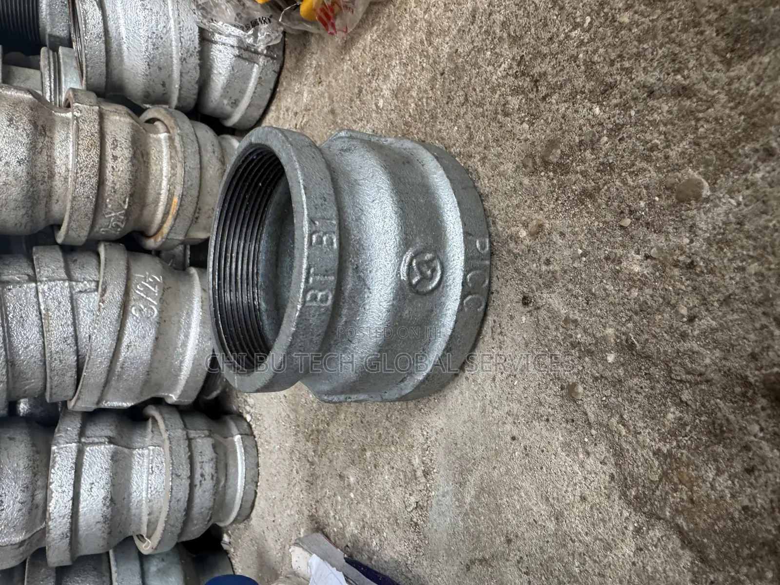 4 by 3 Galvanized Malleable Iron Pipe Fitting