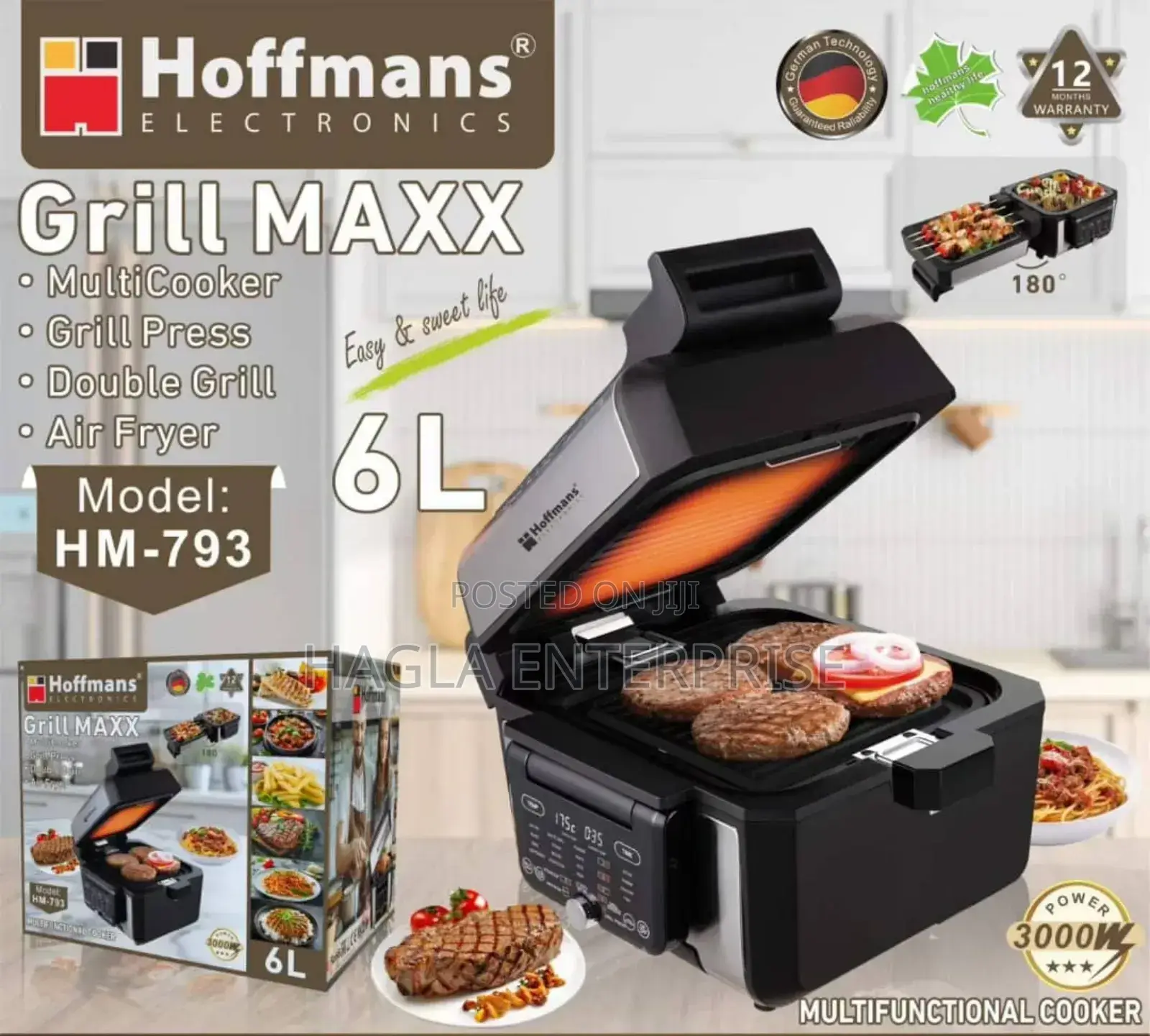 Hoffmans Grill Maxx 6l – Model Hm-793