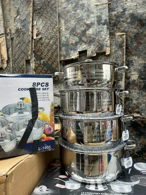 8pcs Stainless Steel Pot Set