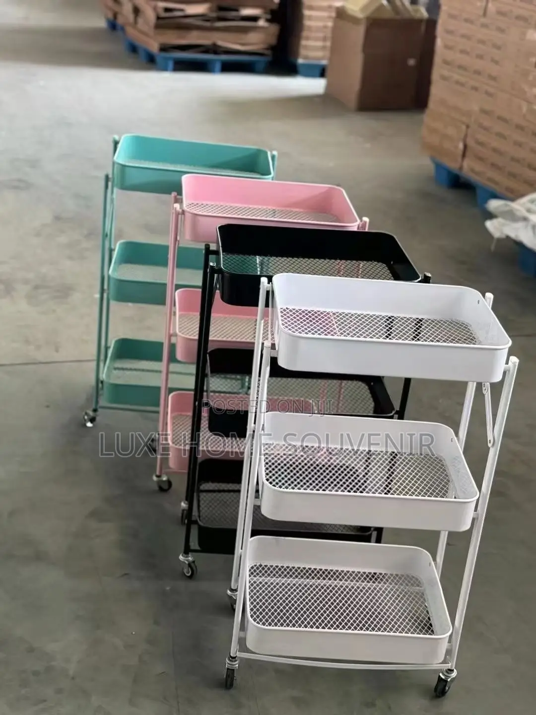 3 Step Trolley With Wheel