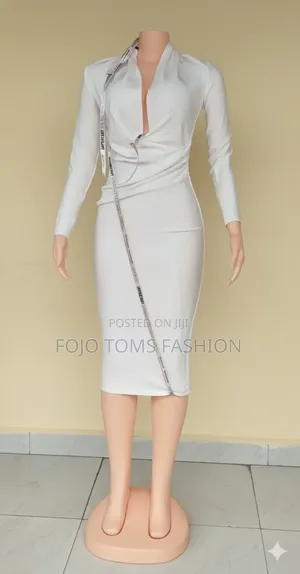 House of Cb Francesca White Draped Bandage Dress