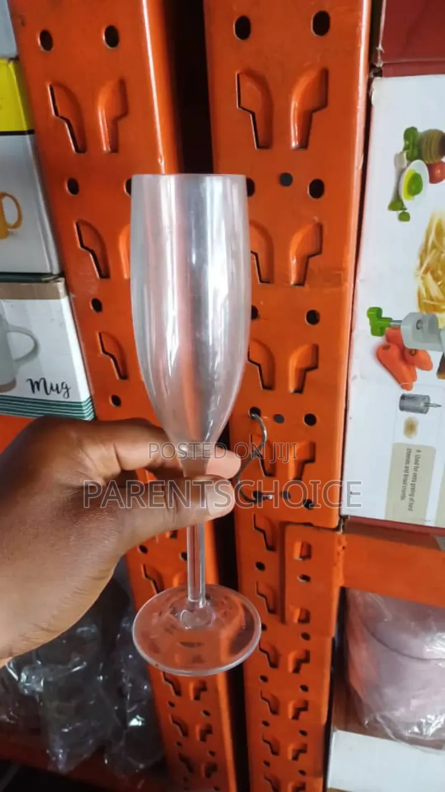 Acrylic Unbreakable Stemmed Champage Glass - 1pc