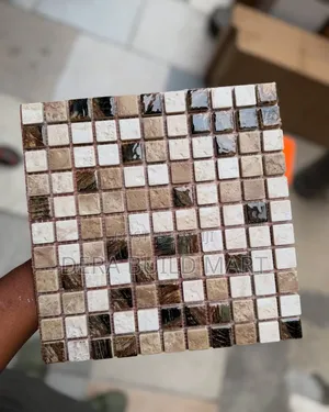 Earth Tone Glass Stone Mosiac