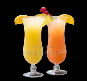 Elegant Clear Glass Hurricane Cup -- 6pcs