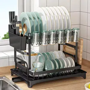 2 Tier Dish Draining Rack