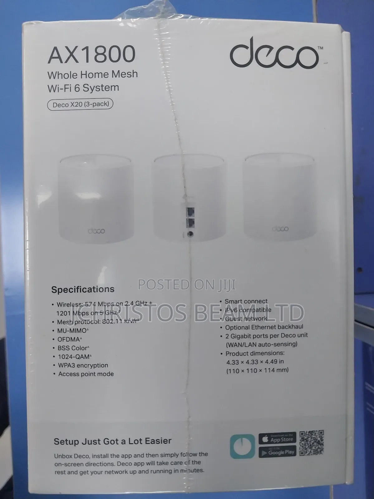 Ax1800 Whole Home Mesh Wi Fi 6 System.