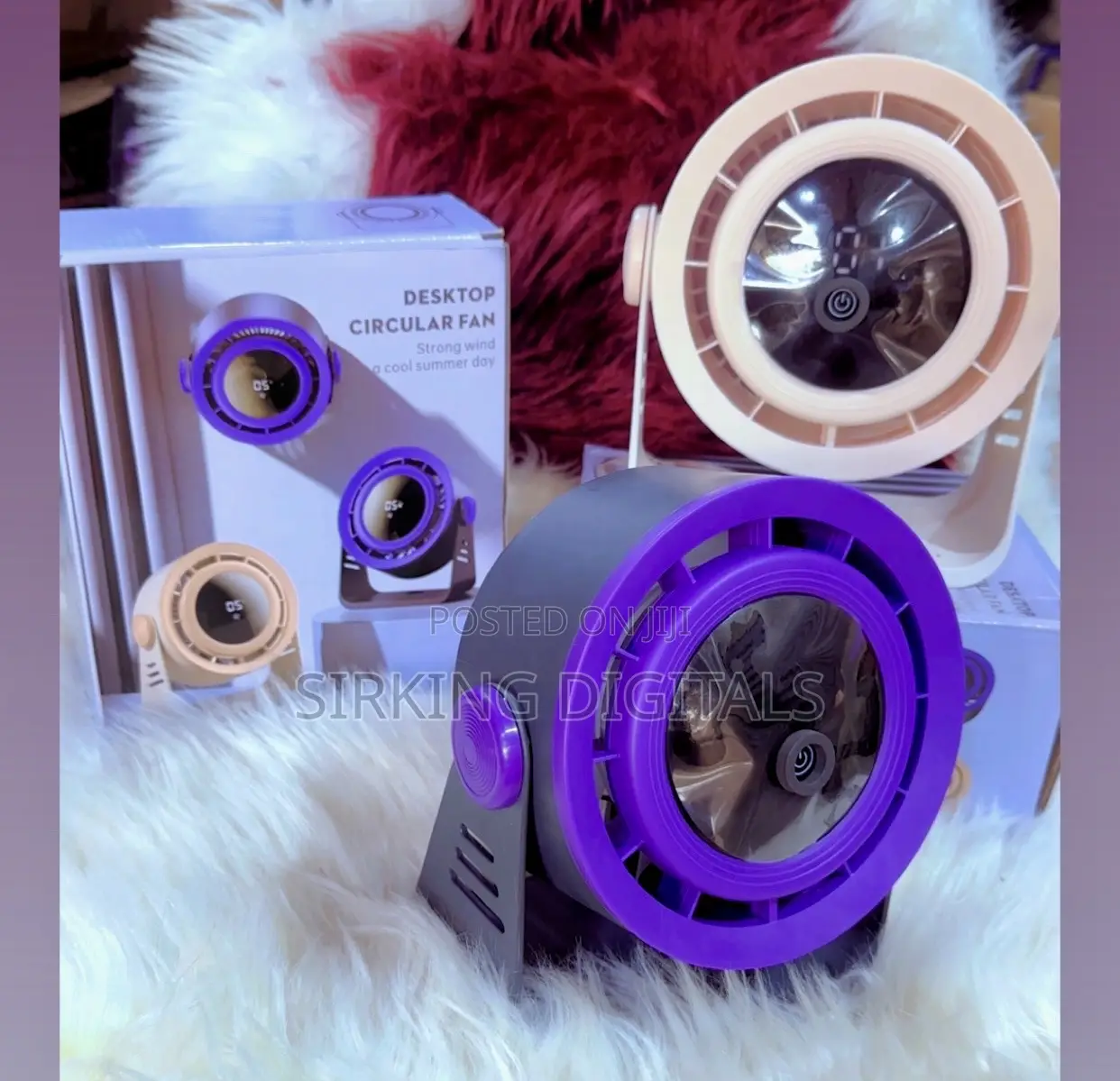 Desktop Rechargeable Circulating Fan