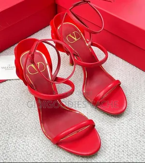 Women's Red Rose Valentino Sandals