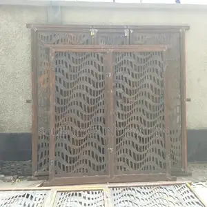 Metal Steel Gate With Laser Cut Design